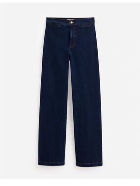 Madewell The Emmett Wide-Leg Jean: Welt Pocket Edition Size 28 Leffers Wash